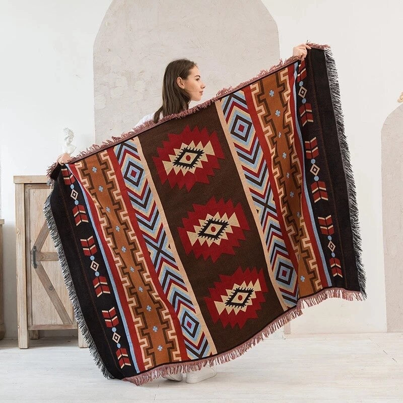 Aztec Tribal Camping Blanket