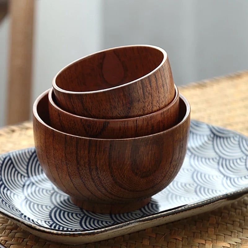 Japanese Style Jujube Wooden Bowls